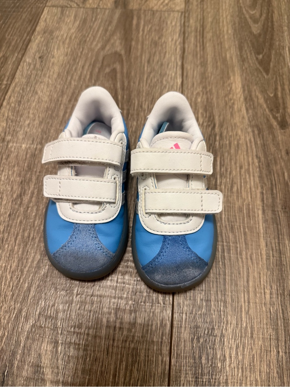 adidas Disney Cinderella VL Court 3.0 Toddler Shoes Blue White Size 5K